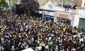 Brixton Splash street party celebrating Jamaica's 50 years of independence from Britain.