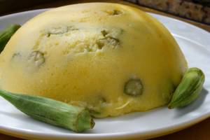 'Cou-cou is one-half of Barbados' national dish of Cou-cou and Flying Fish'.