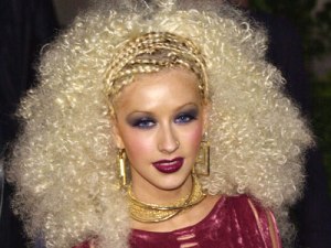 christina aguilera afro