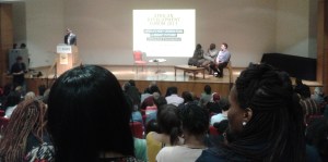 From the audience. Photo: From my phone