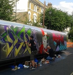Street Artists still hard at work... http://www.urbanart.co.uk