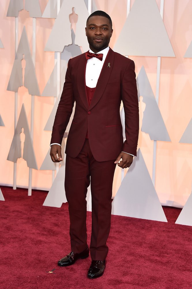 Man in red: David Oyelowo played Martin Luther King in Selma (Google Images)