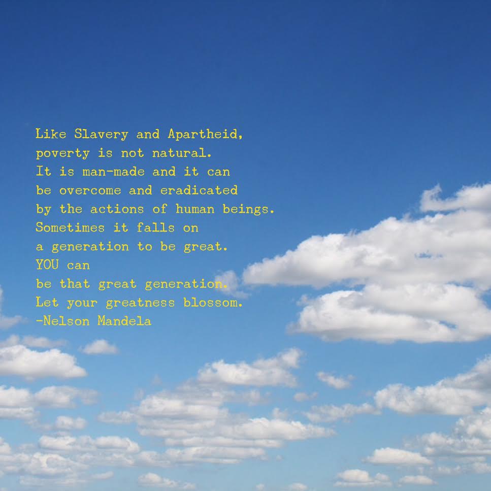 nelson mandela poverty