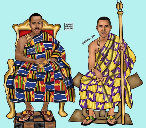 Obama Africa, Martin Luther king, men in African print