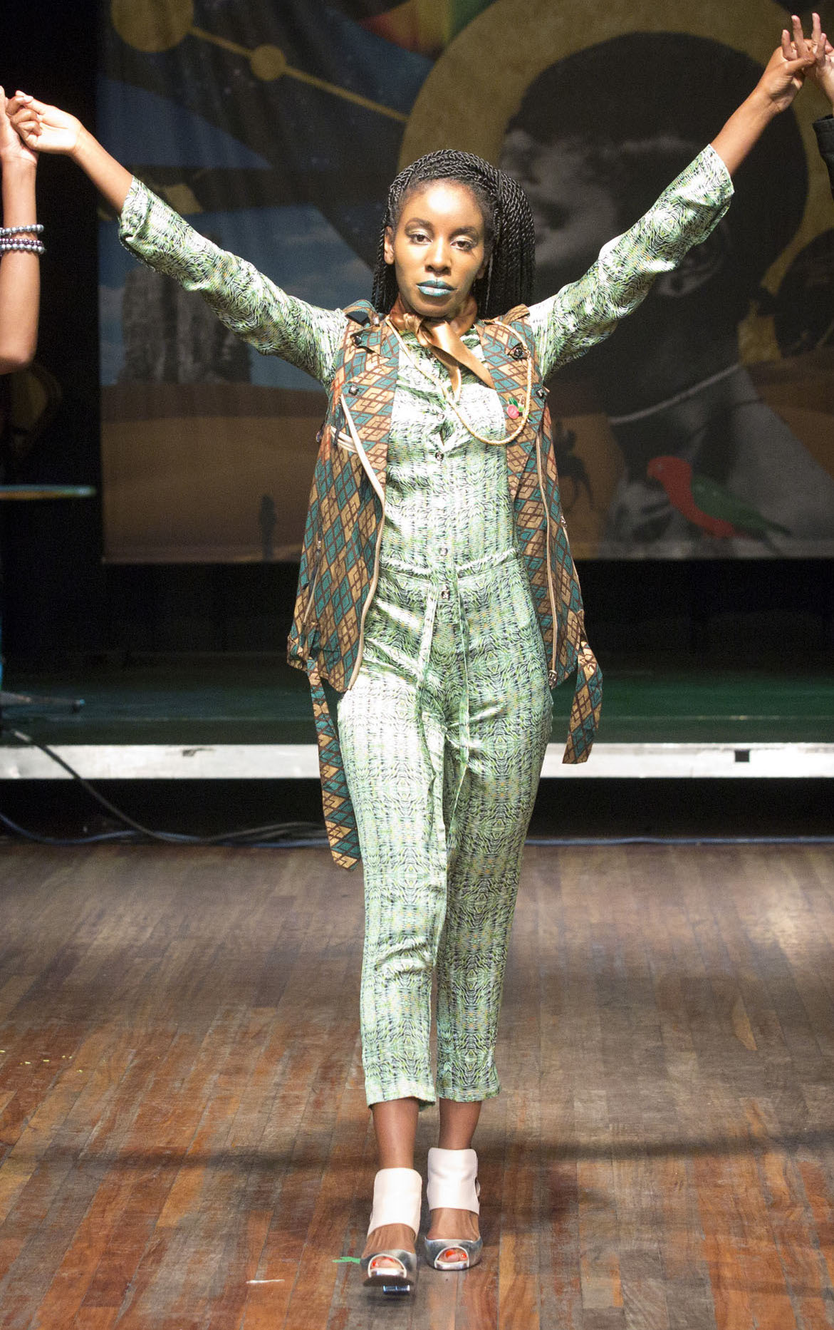 silk jumpsuit, african fashion