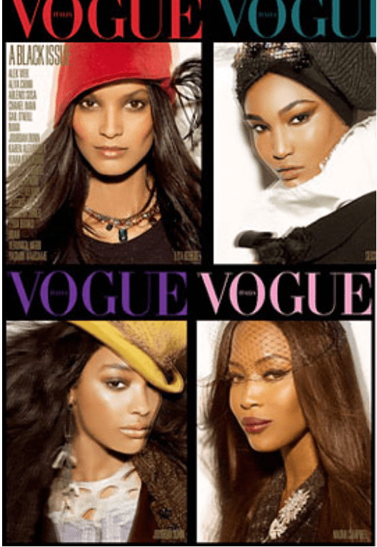 black models, vogue magazine, fashion, European Fashion