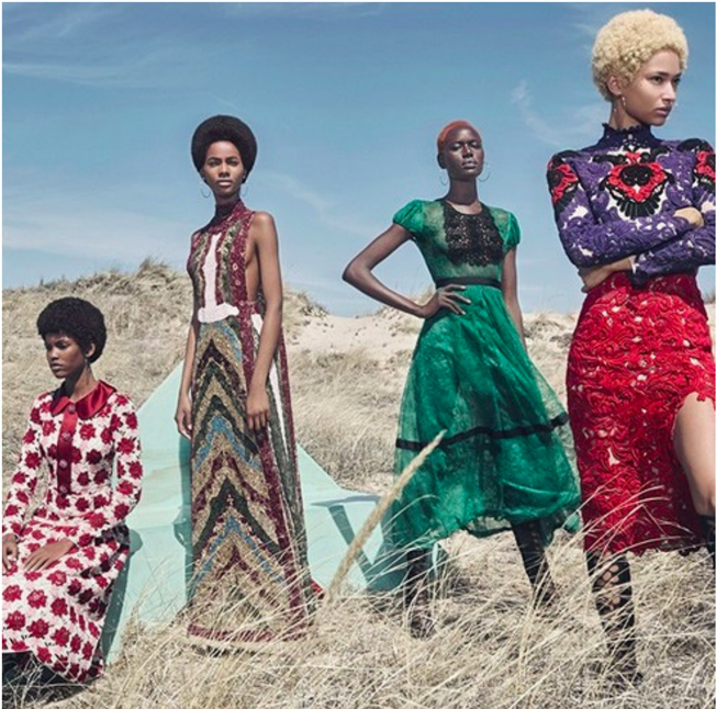 w magazine afro shot